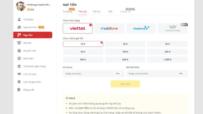 HƯỚNG DẪN NẠP RÚT TIỀN TẠI BAYCLUB AN TOÀN NHANH CHÓNG